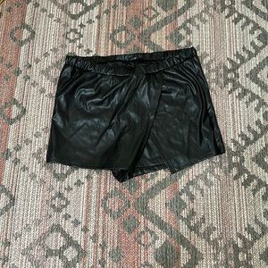 Boohoo Leather Skort